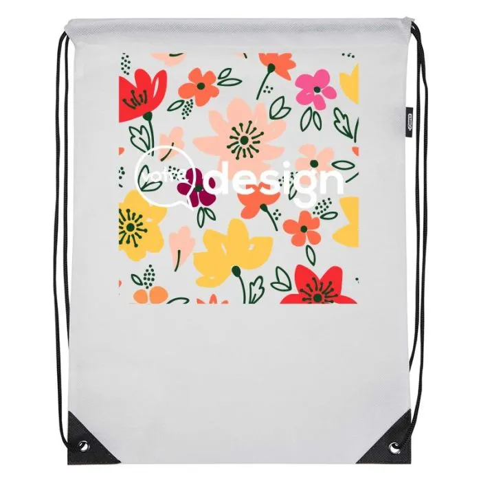Sac à dos avec cordon 5L personnalisé non tissé en polyester recyclé-Evergreen