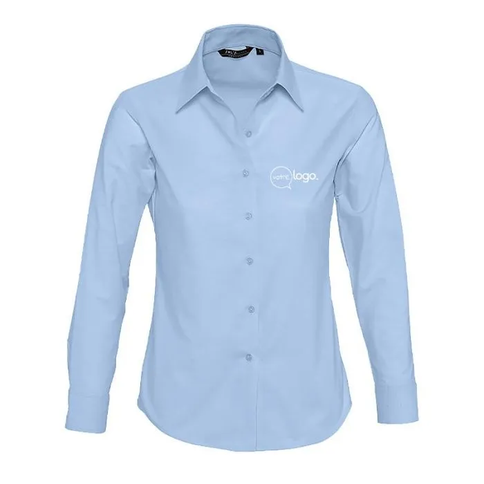 Chemise femme oxford manches longues personnalisée EMBASSY