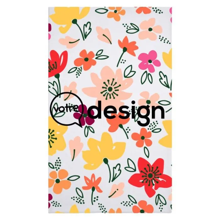 Écharpe  personnalisée 260g/m² en polaire avec ourlets et impression par sublimation-Lara