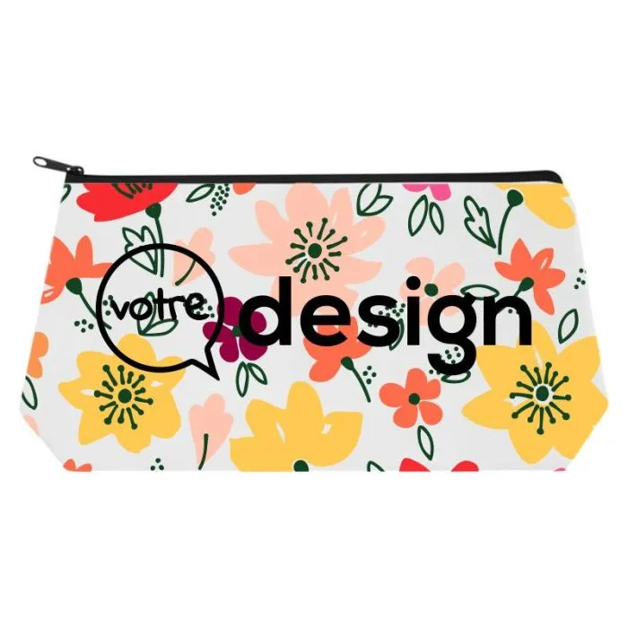 Trousse de voyage 23×12cm personnalisable en polyester recyclé - Ari