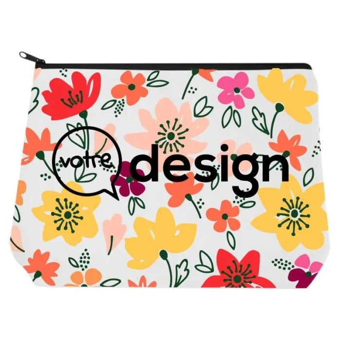 Trousse de voyage 23×18cm personnalisable en polyester recyclé - Arlo