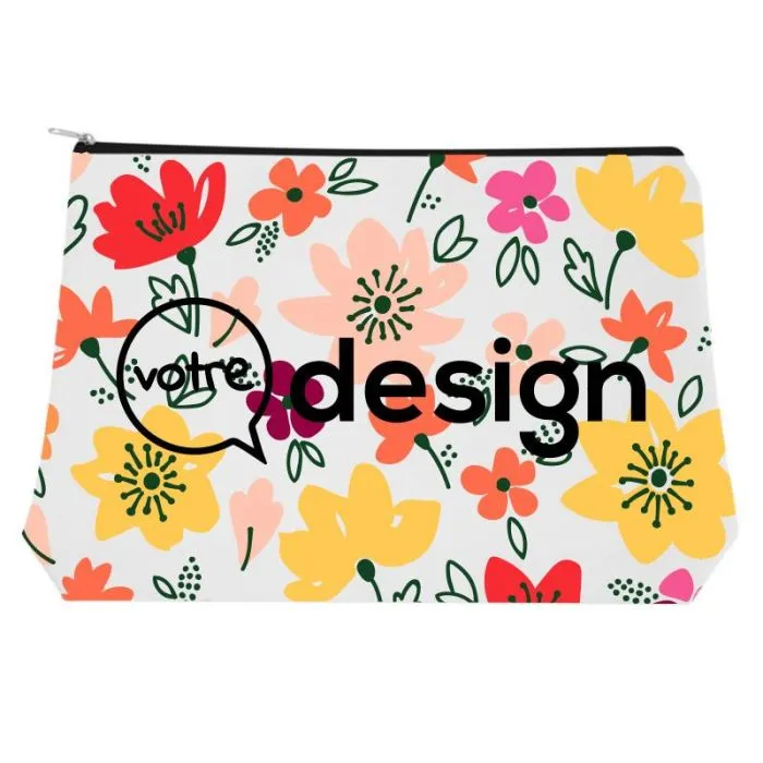 Trousse de voyage 30 × 20 cm personnalisé en polyester recyclé - Ayla
