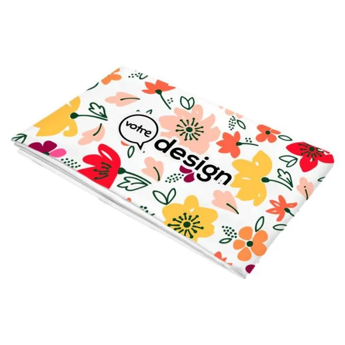 Serviette microfibre RPET sublimation 90x150 cm personnalisable