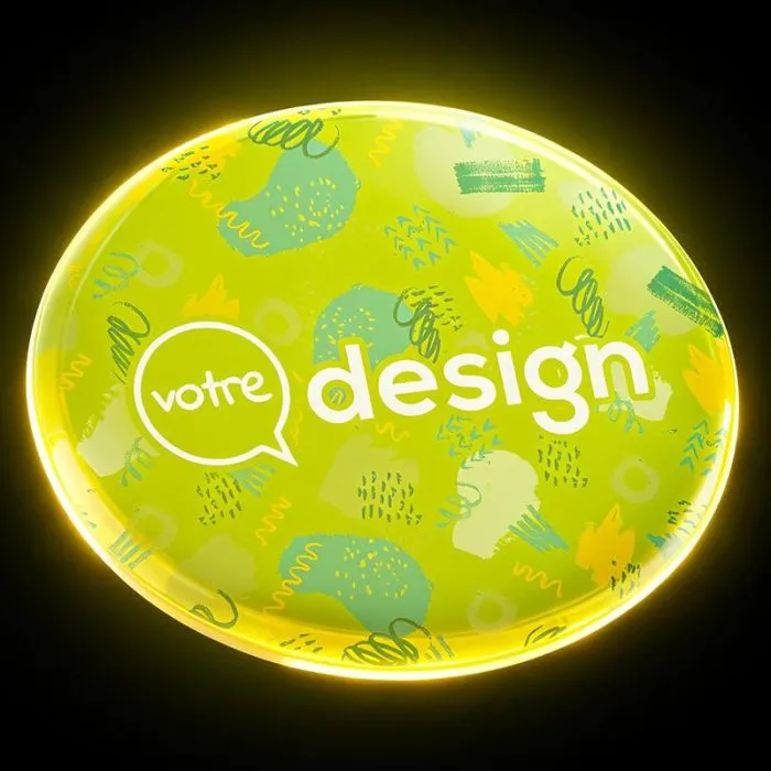 Grand autocollant rond réfléchissant personnalisable