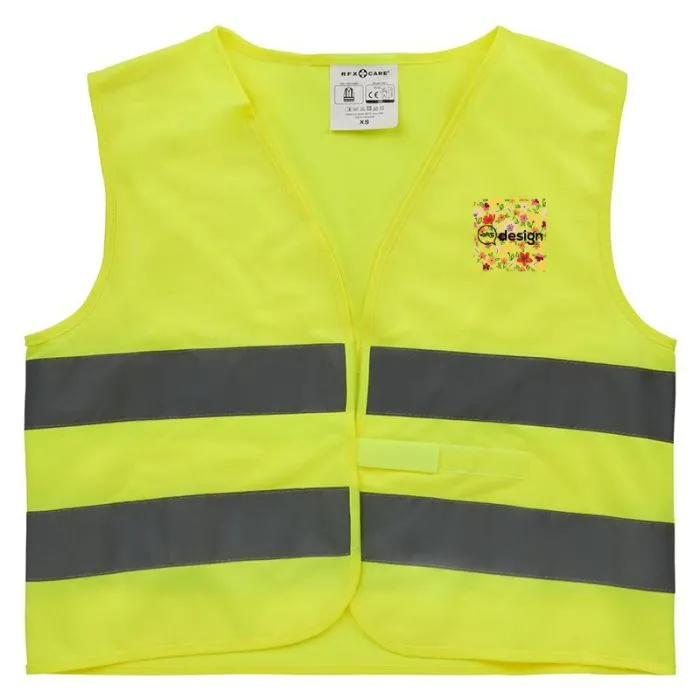 Gilet de sécurité réfléchissant personnalisé pour les enfants en polyester (XS)