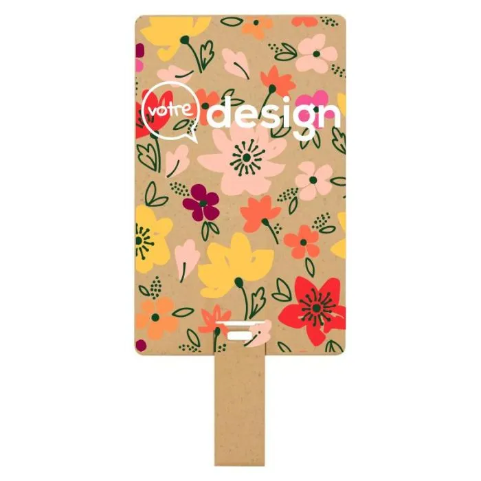 Clé USB biodégradable rectangulaire personnalisée en forme de carte de crédit