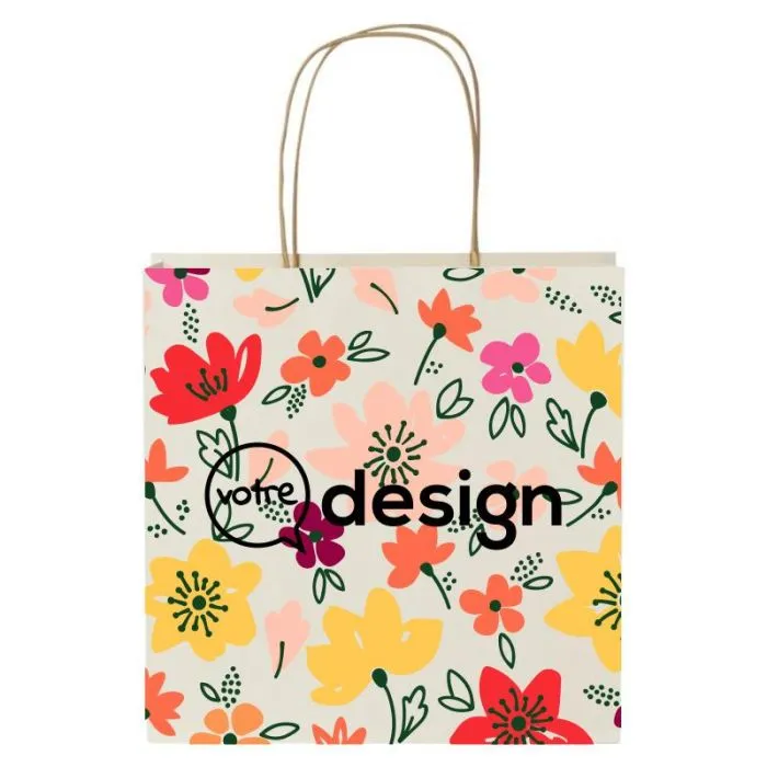 Sac en papier éco-responsable 150 g/m2 publicitaire petite taille