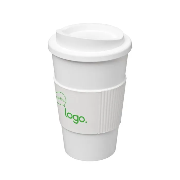Gobelet isolant personnalisé 350ml avec bandeau antidérapant - Americano®