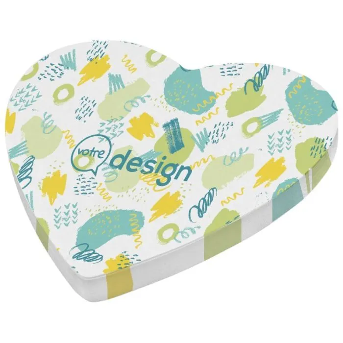 Post-its recyclés en forme de cœur publicitaire - Sticky-Mate®