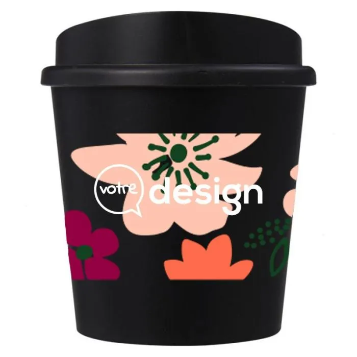 Gobelet Americano® Switch personnalisé 200 ml avec couvercle en plastique recyclé