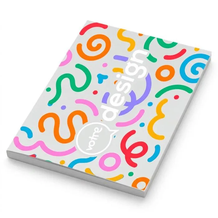 Carnet A5 couverture souple finition soie personnalisable