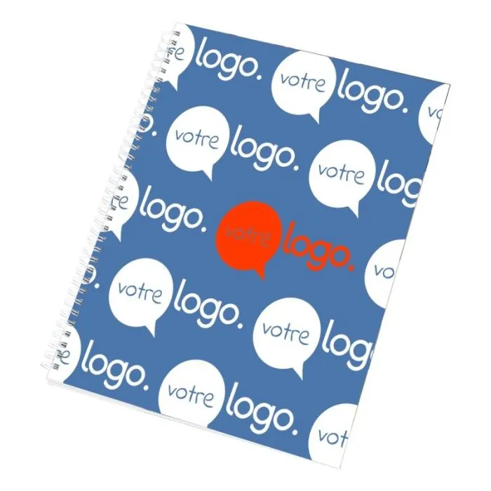 Carnet publicitaire A4 avec couverture rigide - Wire-o