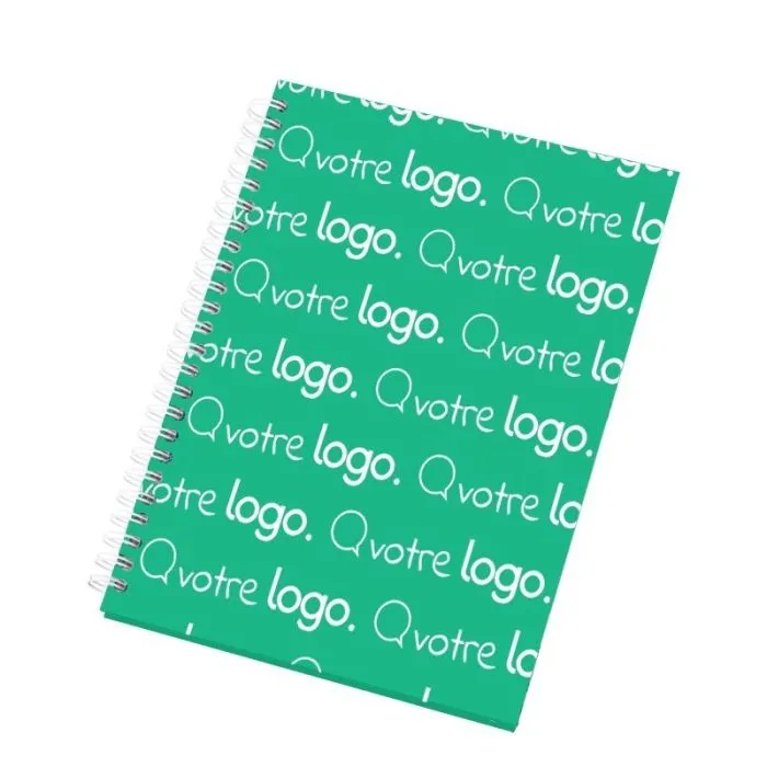 Carnet publicitaire A5 avec couverture rigide - Wire-o
