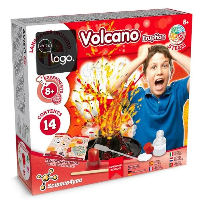 Kit expérience volcan éducatif personnalisable