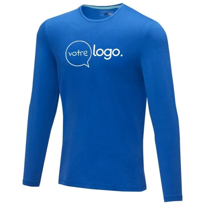 T-shirt personnalisé bio manches longues homme Ponoka