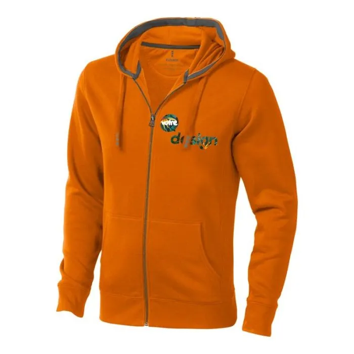 Sweater personnalisé à capuche full zip homme - Arora