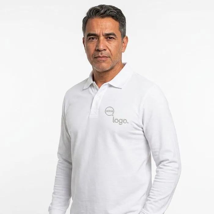 Polo unisexe personnalisable Apollo à manches longues