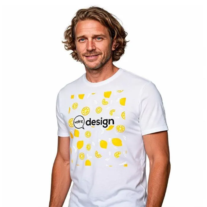 T-shirt unisexe personnalisable à manches courtes en coton biologique certifié OCS de 160 g/m²