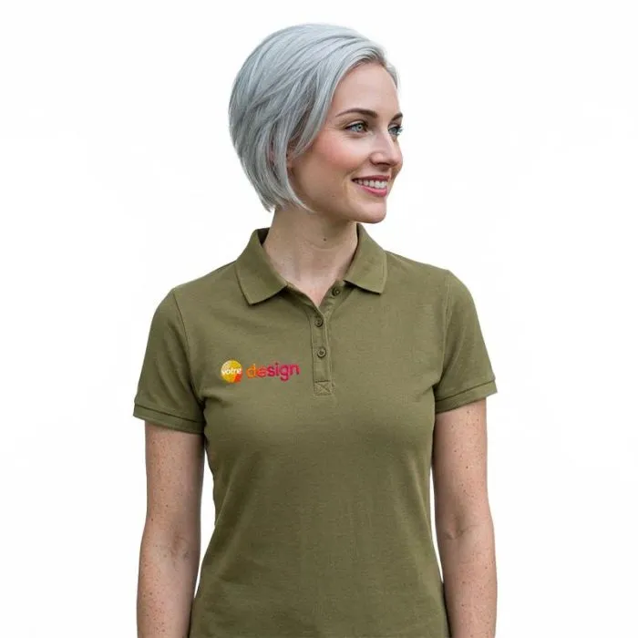 Polo délavé pour femme personnalisable Calgary de 200 g/m2