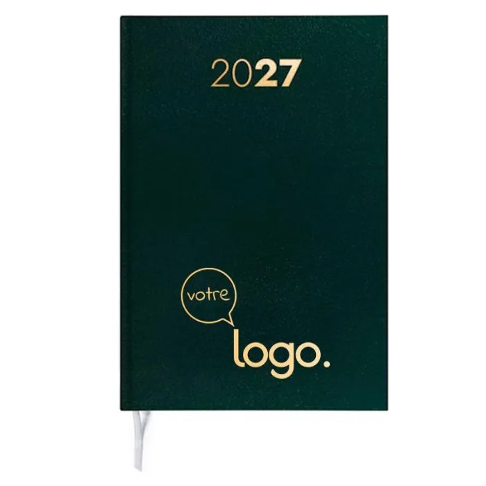 Agenda personnalisable couverture rigide 14 x 21 cm