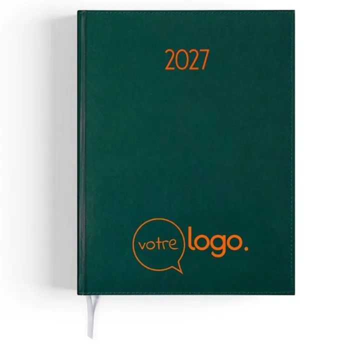 Agenda voyage personnalisable effet cuir rigide 