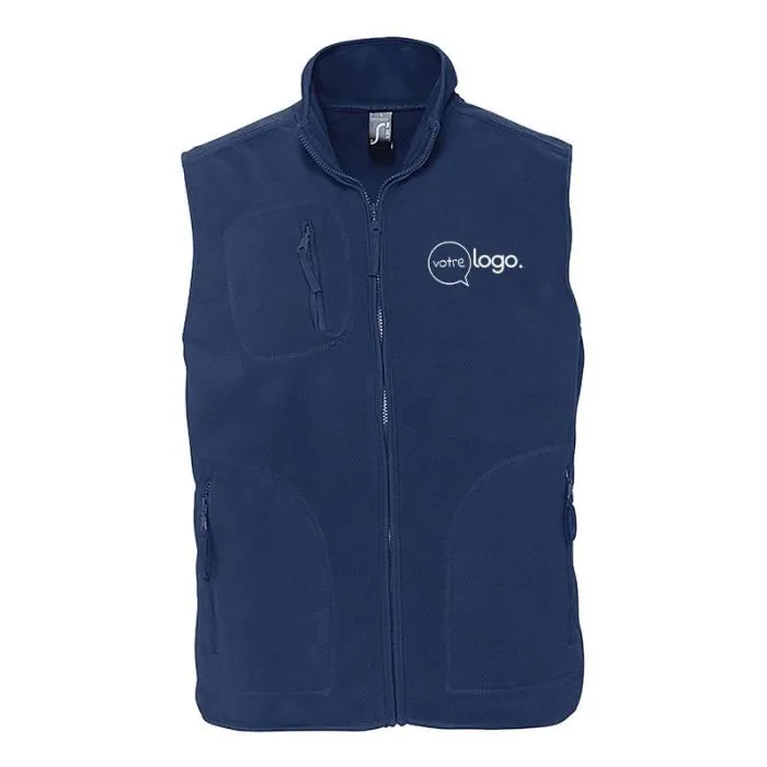 Gilet polaire unisexe sans manches personnalisé NORWAY