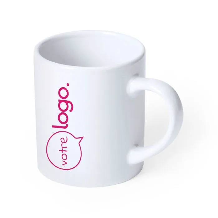 Tasse en céramique blanche personnalisée 250ml- Daimy