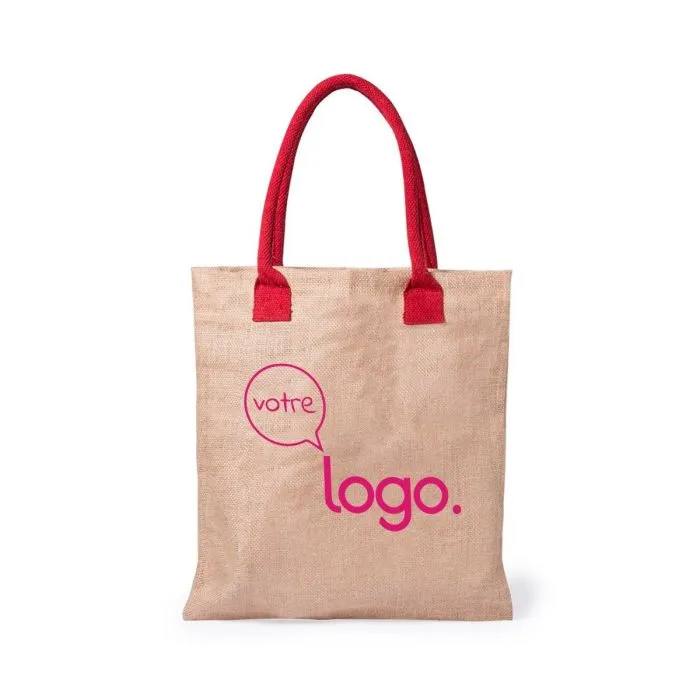 Tote bag publicitaire en toile de jute avec anses renforcées - Kalkut