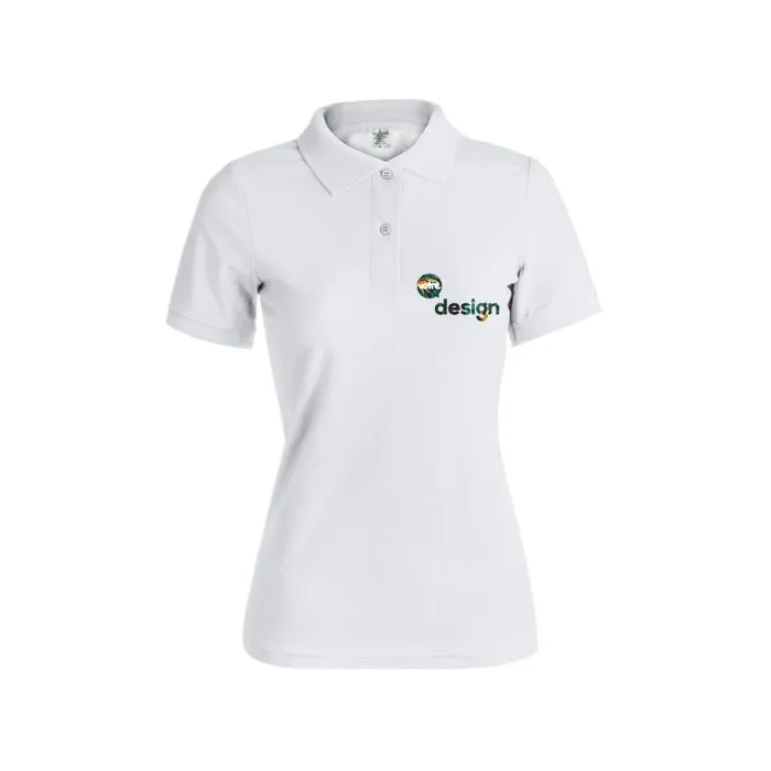 Polo femme publicitaire blanc Keya