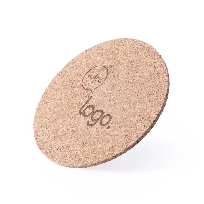 Dessous de verre en liège naturel personnalisé - Brunex
