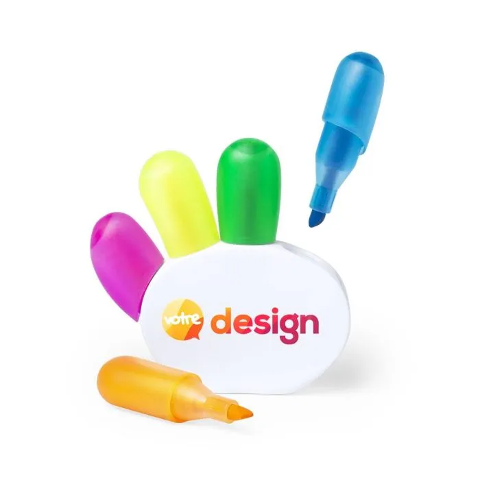 Set de surligneurs publicitaire Dinku