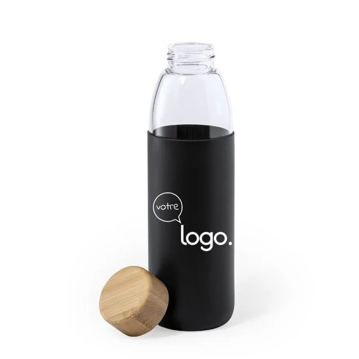 Gourde en verre et silicone personnalisée 540ml - Teltox