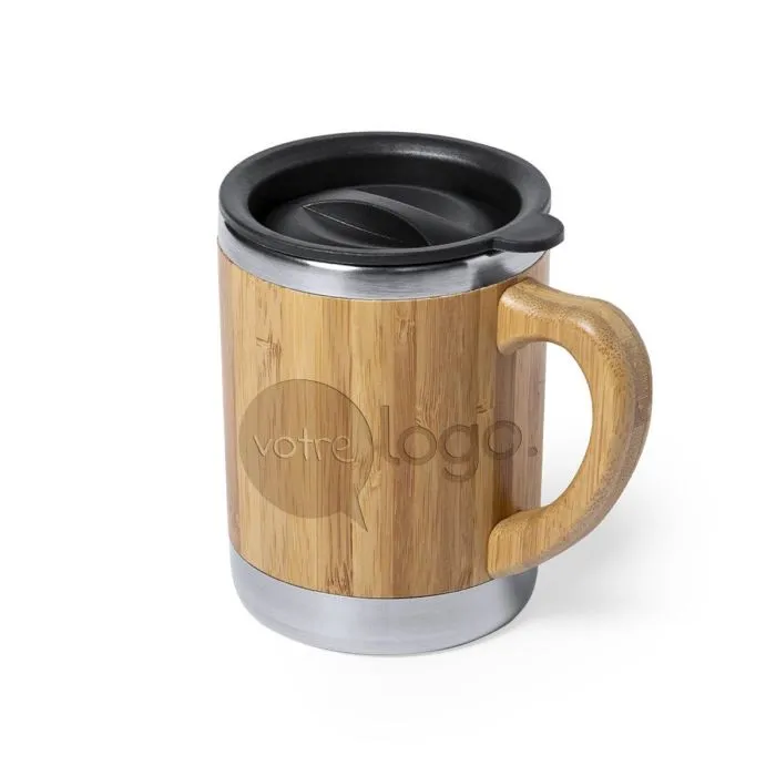 Tasse en bambou publicitaire de 300ml - Vanatin