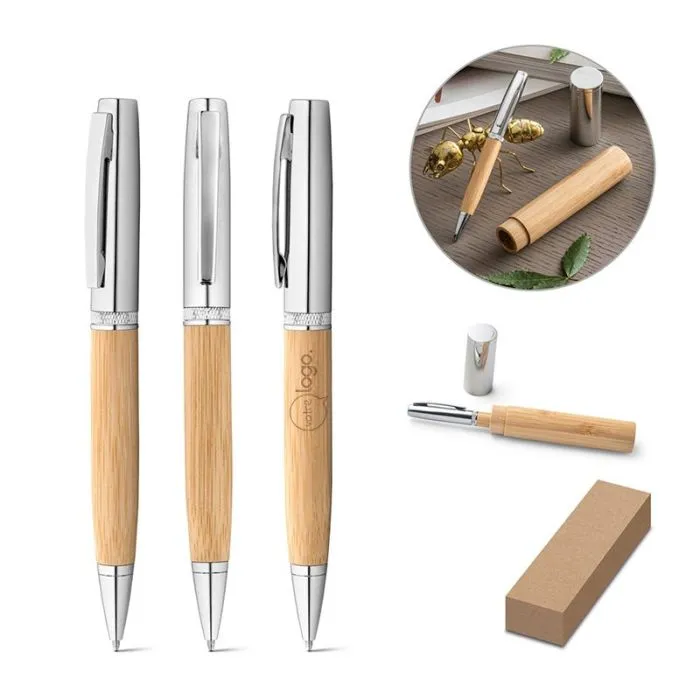 Stylo à bille en bambou personnalisé - FUJI
