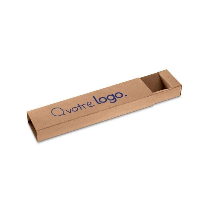 Coffret kraft pour 1 stylo à bille personnalisé