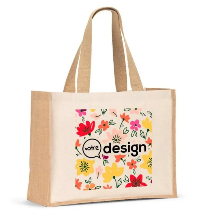 Sac en toile et jute laminée –HELSINQUE