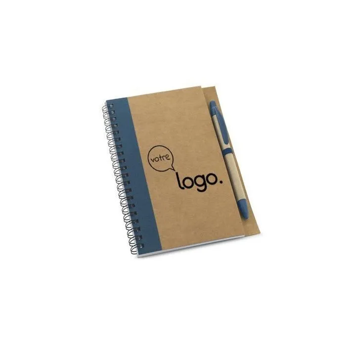 Bloc-notes publicitaire en carton avec stylo - Asimov