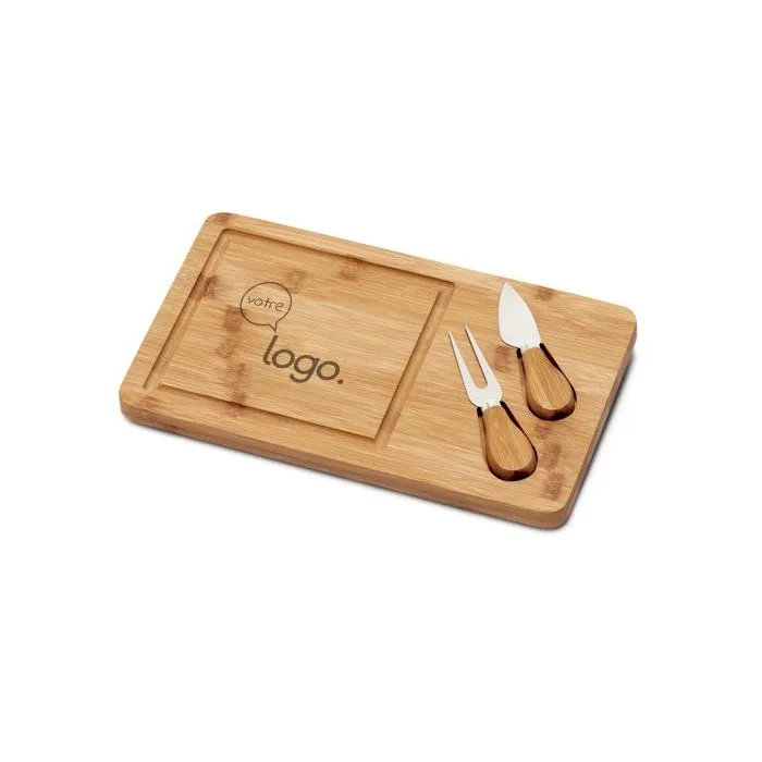 Plateau de fromage personnalisé en bambou