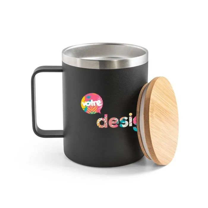 Mug publicitaire en acier inoxydable 420ml - LAUDA.