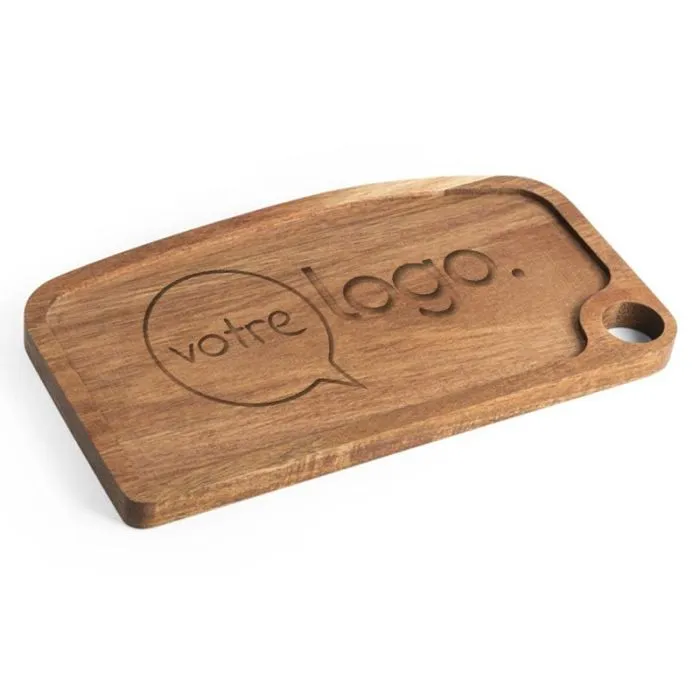 Planche en bois d'acacia personnalisable - CAPER