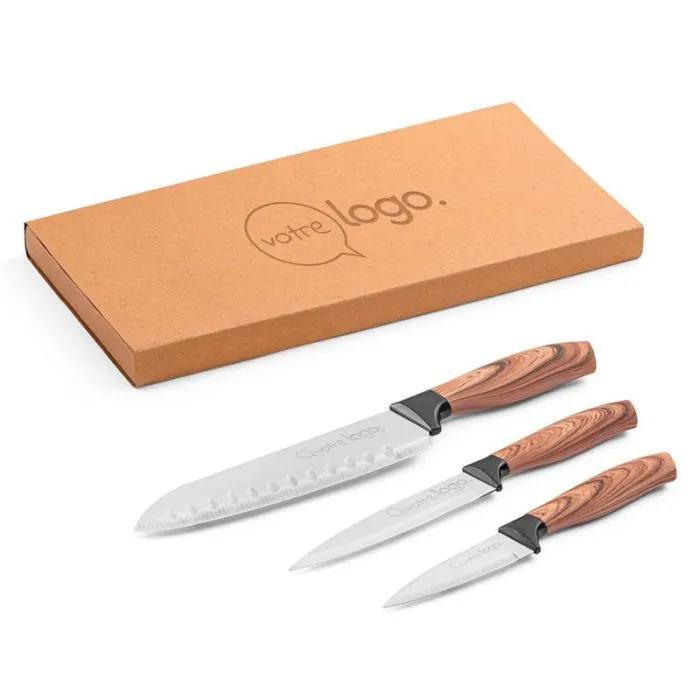 Lot de 3 couteaux de cuisine ergonomiques – BAHARAT