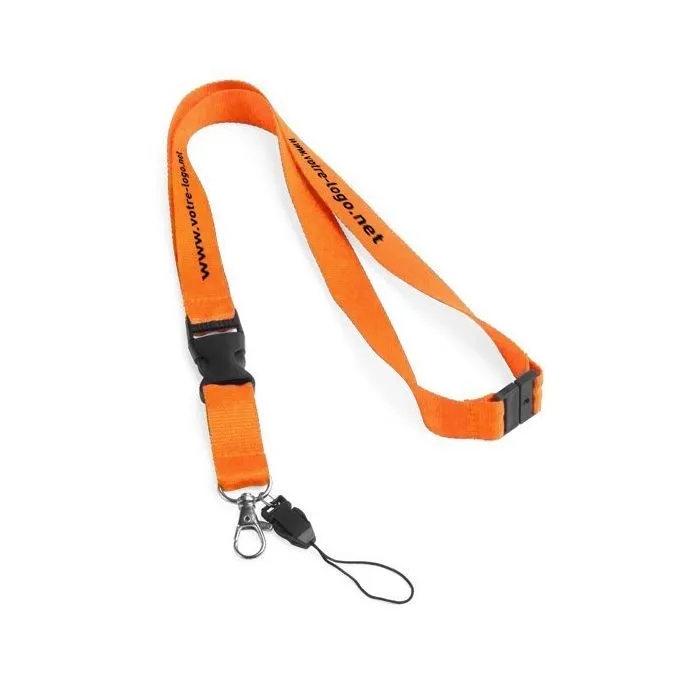 Lanyard publicitaire avec fermeture de sécurité - 20x510 mm