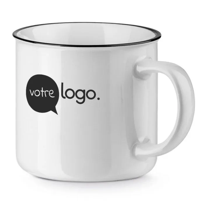 Tasse personnalisé en céramique 340ml - VERNON WHITE