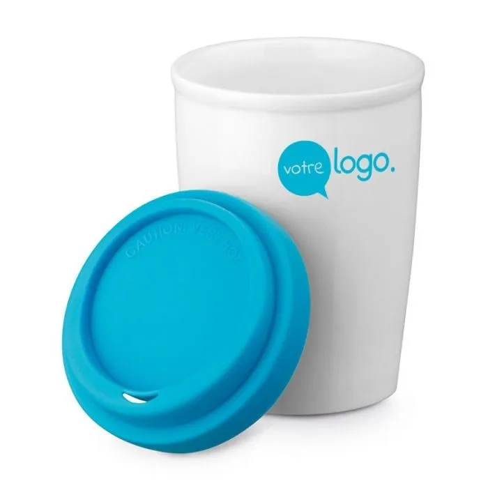 Verre de voyage personnalisé en porcelaine 220ml - DUWAL