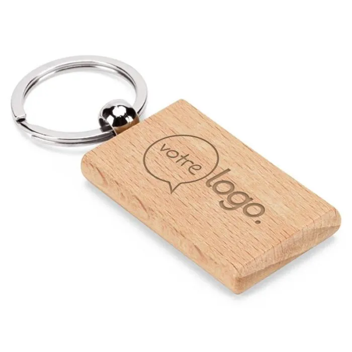 Porte-clés en bois publicitaire - STEWIE