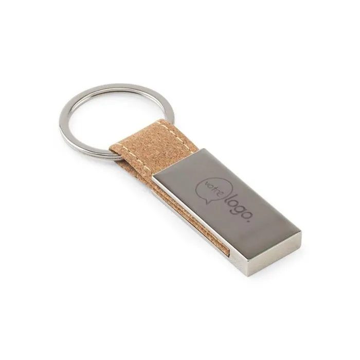 Set personnalisable porte-cartes et porte-clés en métal et liège naturel – GOSLING