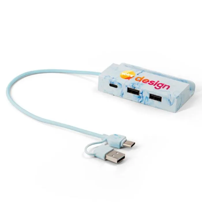 Hub USB-C avec support téléphone en ABS recyclé – BERNERS HUB