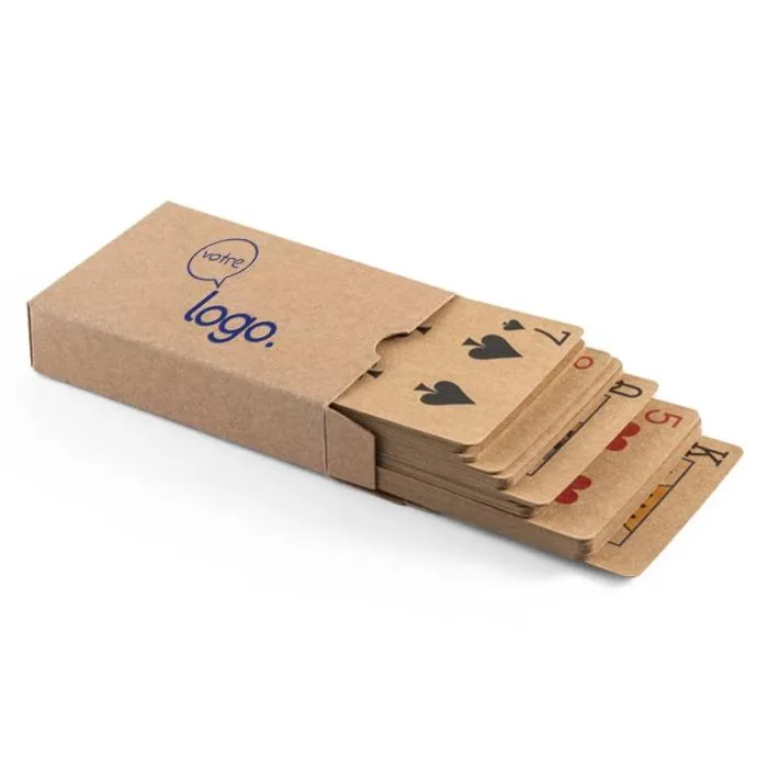 Jeu de 54 cartes personnalisable en papier kraft - FISCHER
