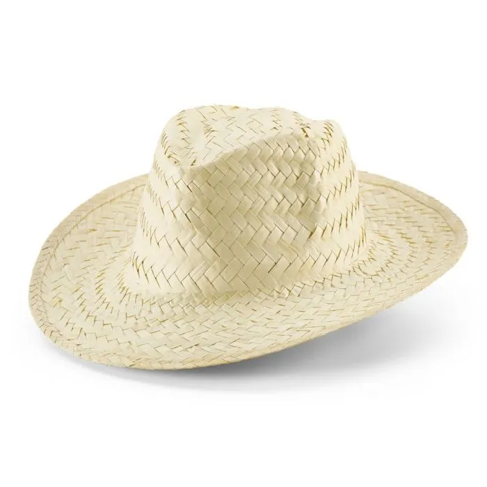 Chapeau en paille naturel EDWARD - Sans marquage