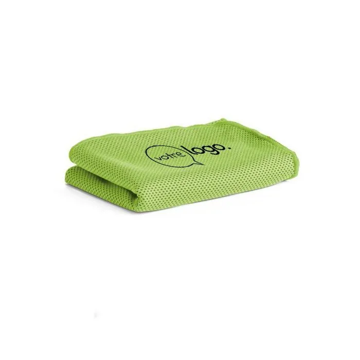 Serviette de sport personnalisée avec bouteille mousqueton